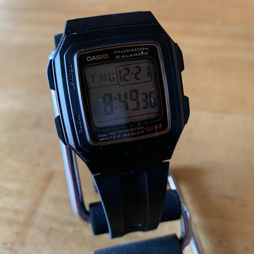 【新品・箱なし】カシオ CASIO スタンダード デジタル メンズ デュアルタイム 腕時計 F-201WA-9A_画像1