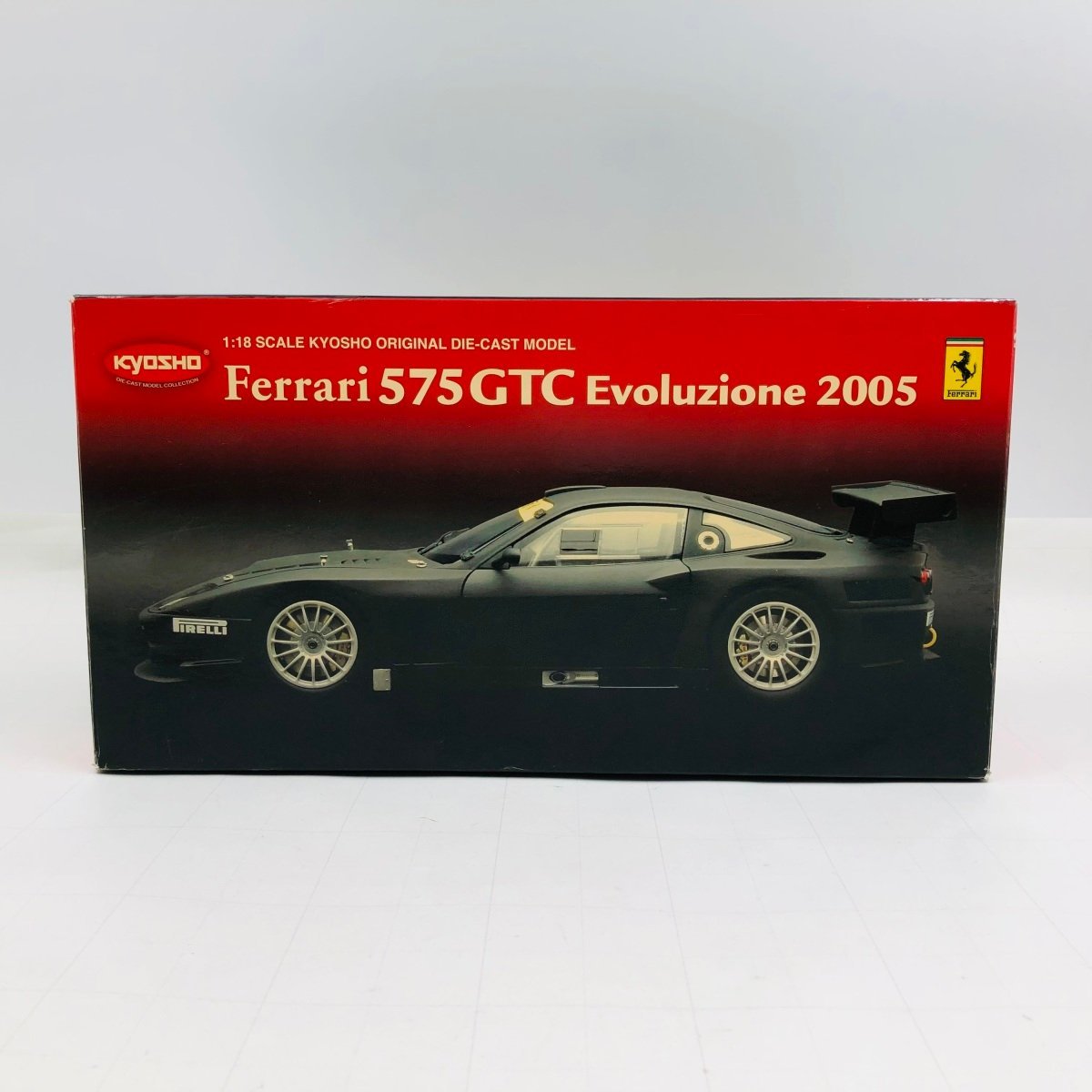 ジャンク 京商 ダイキャストモデル 1/18 フェラーリ 575 GTC エヴォルツィオーネ 2005 ブラック KYOSHO DIE-CAST MODEL Ferrari_画像8