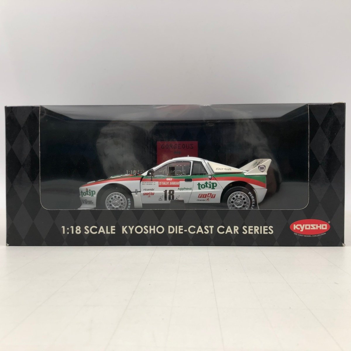 中古品 京商 KYOSHO ダイキャスト カー シリーズ 1/18 ランチア ラリー 037 DIE-CAST CAR SERIES LANCIA RALLY_画像6