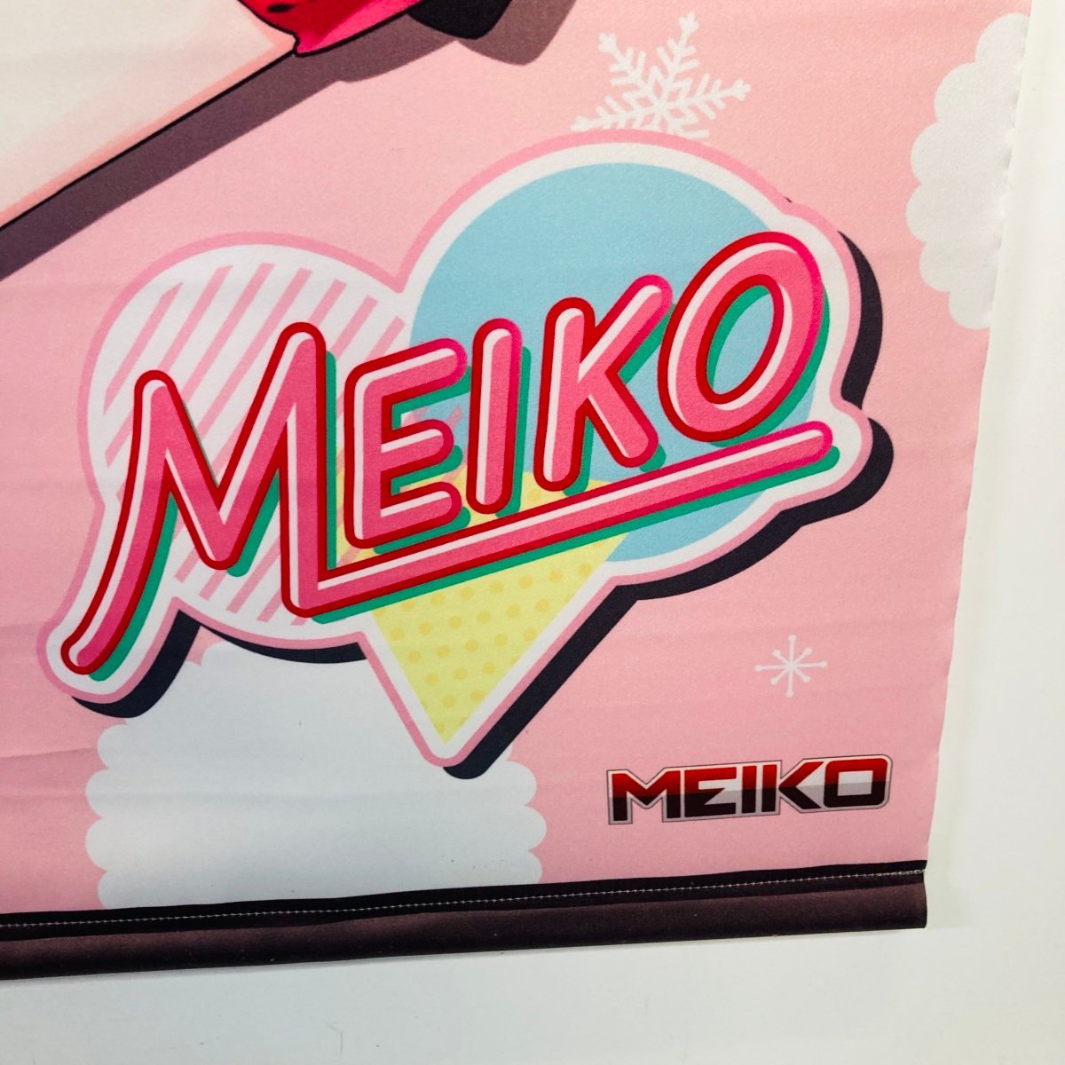 中古品 初音ミク×ドン・キホーテ バニラミクのアイスクリームパーティー 木屋町 MEIKO ジャンボタペストリー_画像4