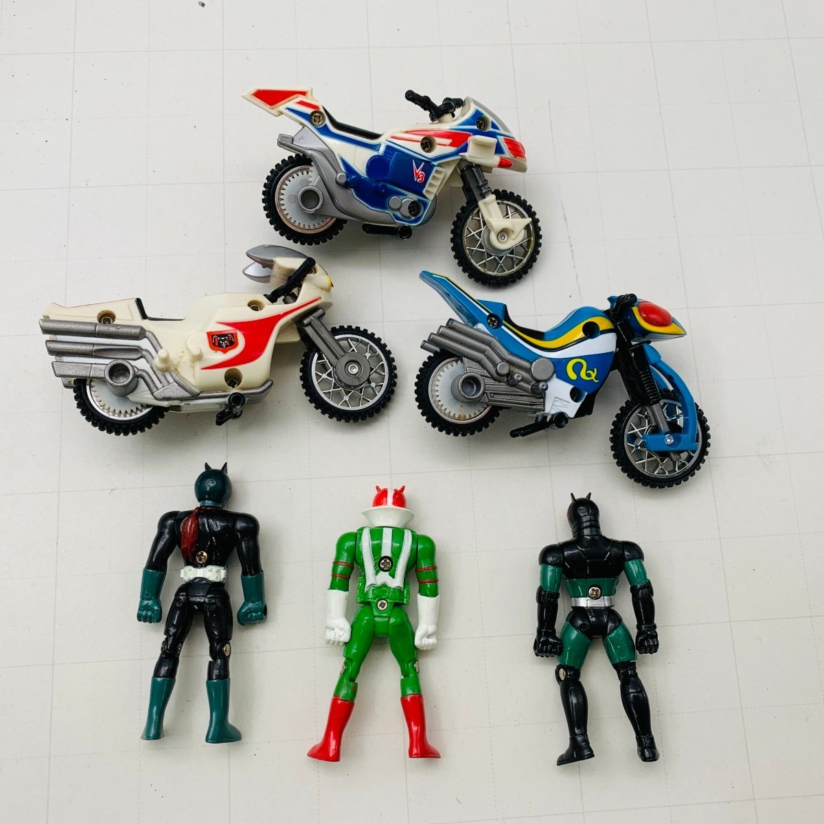 難あり中古品 仮面ライダー ダッシュバイカー セット 1号 サイクロン RX アクロバッター V3 ハリケーン_画像7