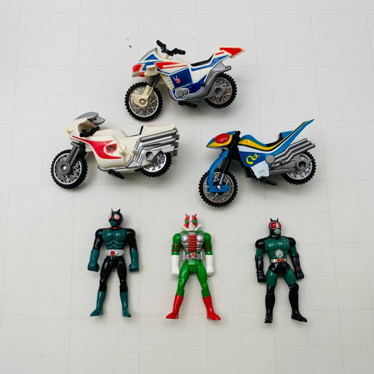 難あり中古品 仮面ライダー ダッシュバイカー セット 1号 サイクロン RX アクロバッター V3 ハリケーン_画像6