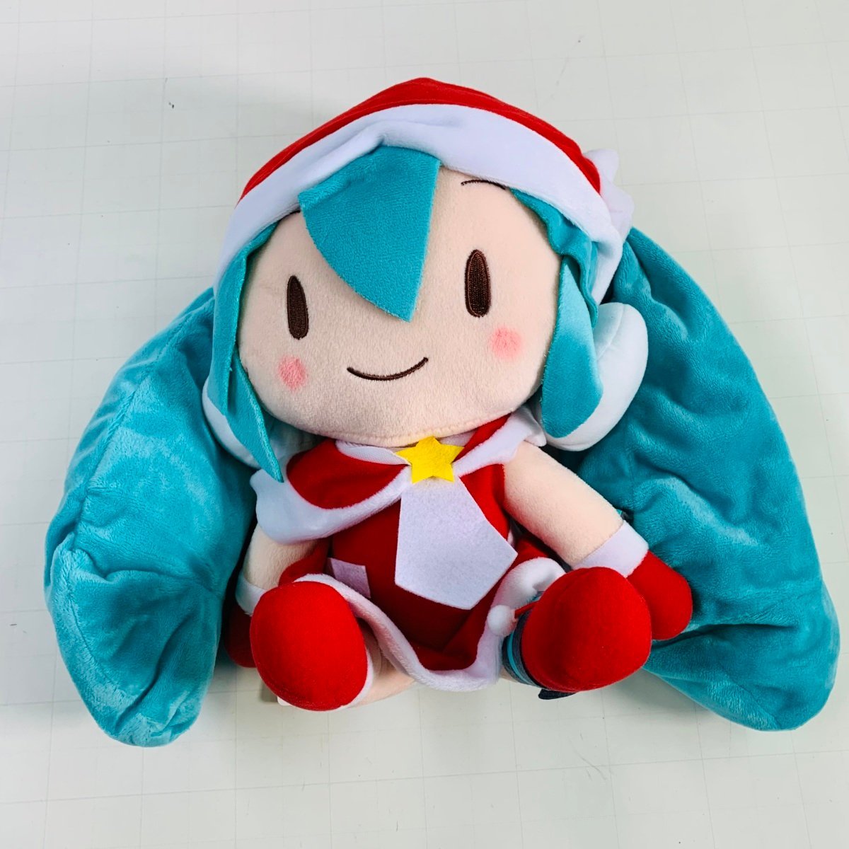 新品 初音ミク Project DIVA F 2nd メガジャンボふわふわぬいぐるみ 初音ミク クリスマス_画像1