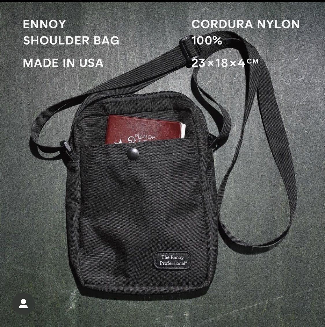 Ennoy shoulder bag エンノイ ショルダーバッグ cordura nylon bag 即完売 スタイリスト私物 _画像1