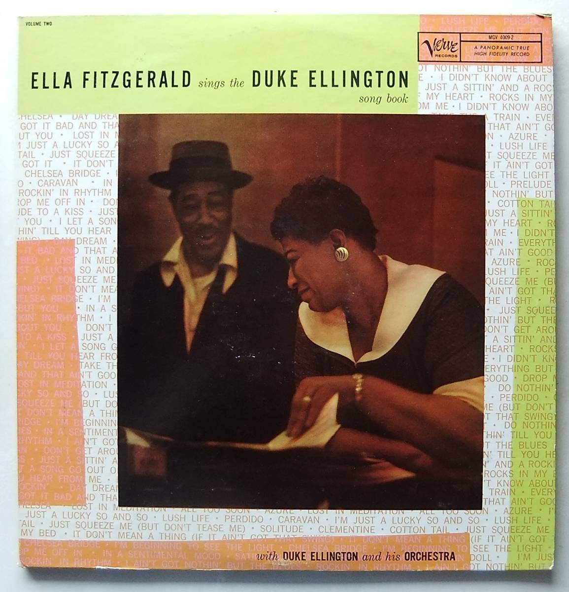 ◆ ELLA FITZGERALD / Sings The DUKE ELLINGTON Song Book Volume Two (2LP) ◆ Verve MGV 4009-2 (VRI:dg) ◆_画像1