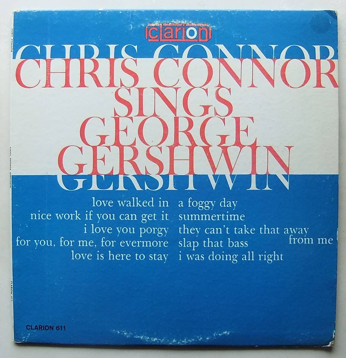 ◆ CHRIS CONNOR Sings George Gershwin ◆ Clarion 611 ◆_画像1