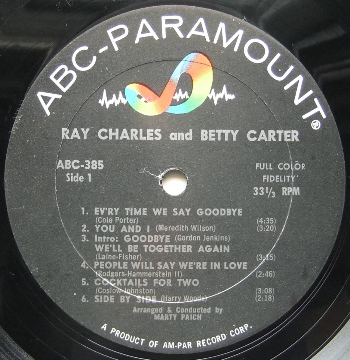 ◆ RAY CHARLES and BETTY CARTER ◆ ABC 385 (color) ◆ W_画像3