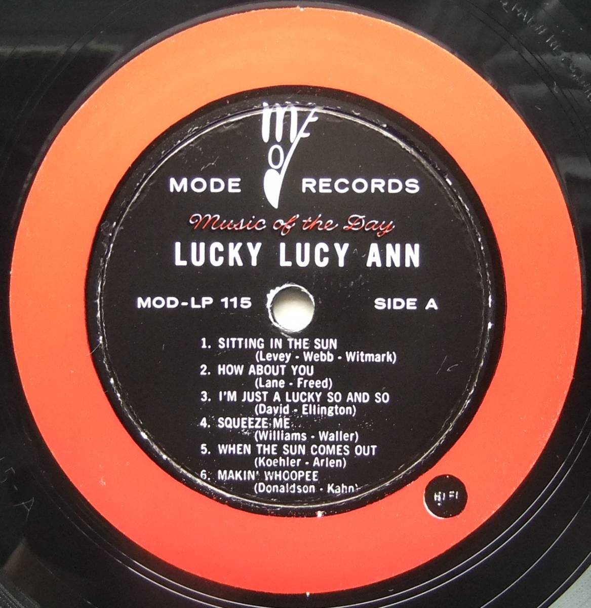 ◆ LUCY ANN POLK / Lucky Lucy Ann ◆ Mode LP #115 (red/black:dg) ◆_画像3