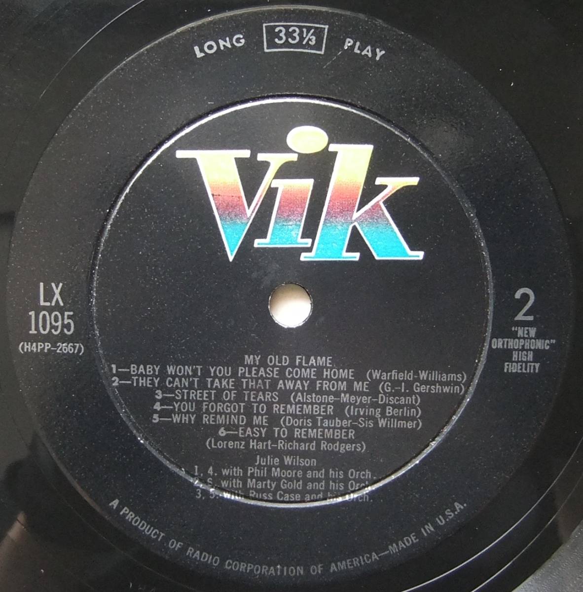 ◆ JULIE WILSON / My Old Flame ◆ Vik LX-1095 (color:dg) ◆_画像4