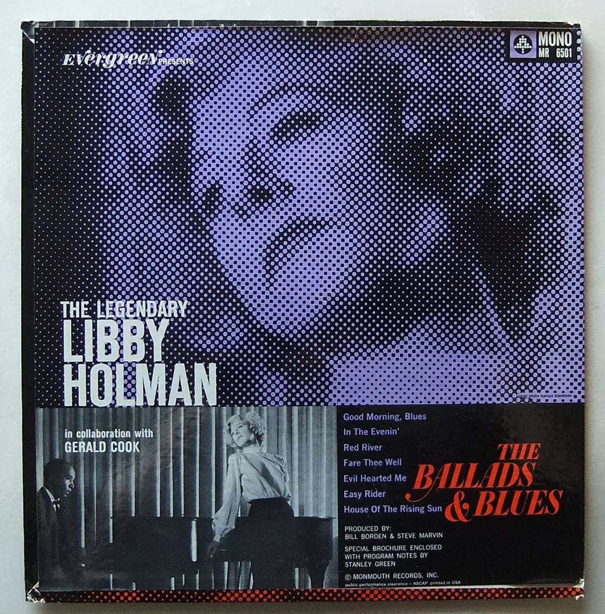 ◆ LIBBY HOLMAN / The Torch Songs ◆ Monmouth Evergreen MR 6501 ◆_画像2