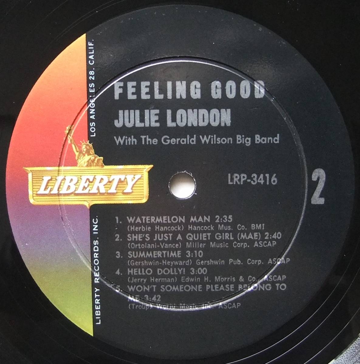 ◆ JULIE LONDON / Feeling Good ◆ Liberty LRP-3416 (color:dg) ◆ V_画像4