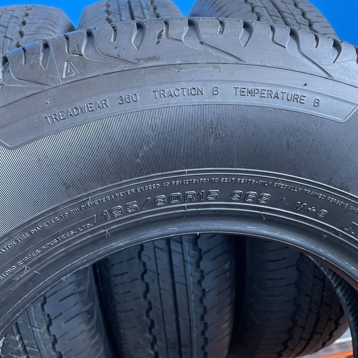 195/80R15 ダンロップ　GRANDTREK サマータイヤ195/80/15 4本　2023年製造_画像6