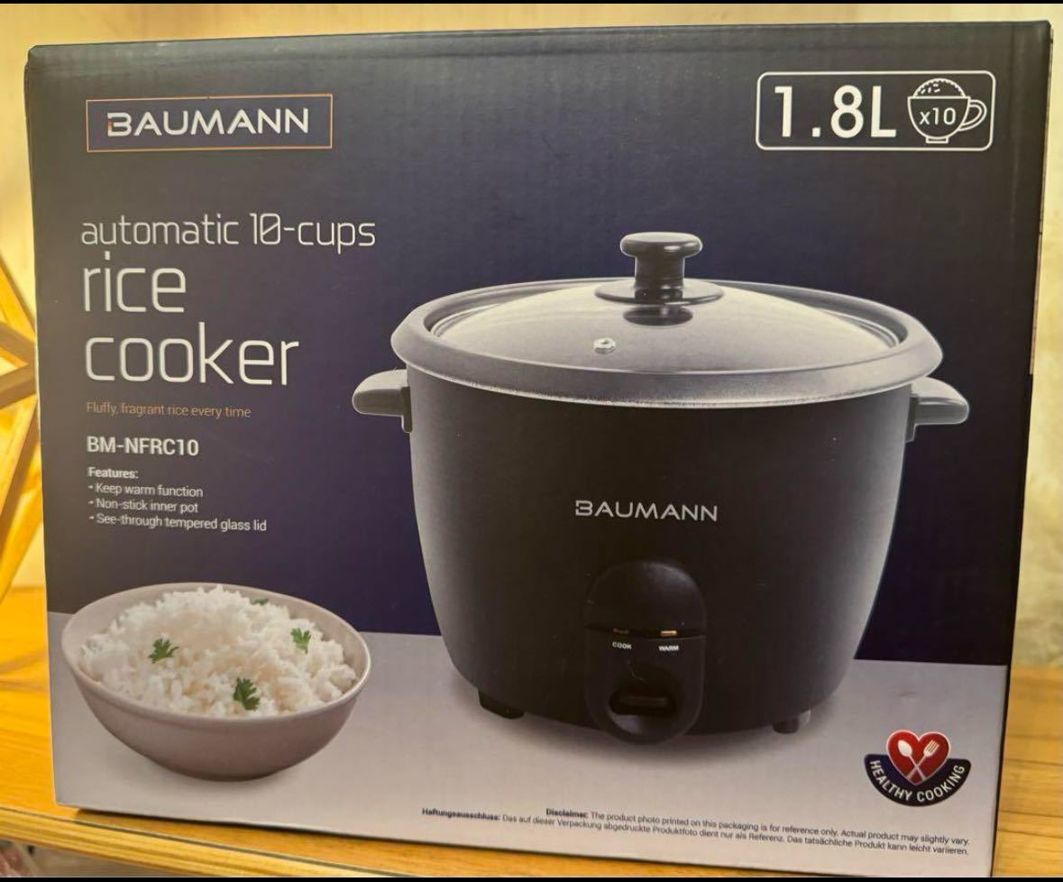 BAUMANN 炊飯器　BAUMANN RICE COOKER フィリピンのS&Rにて購入　未使用・未開封_画像3