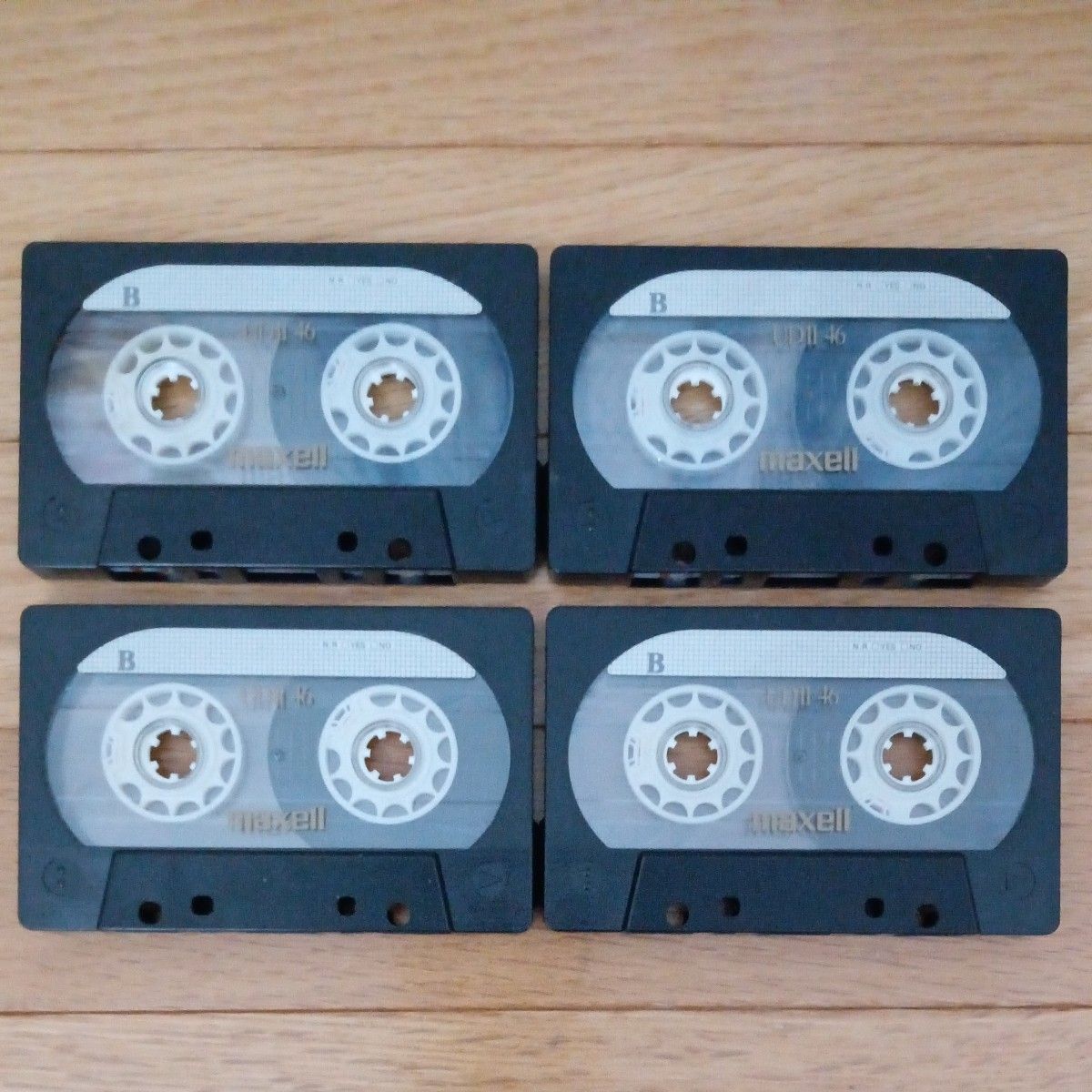 ■送料無料■4本セット■maxell　UDⅡ 46　ハイポジション　マクセル　カセットテープ　UD2　