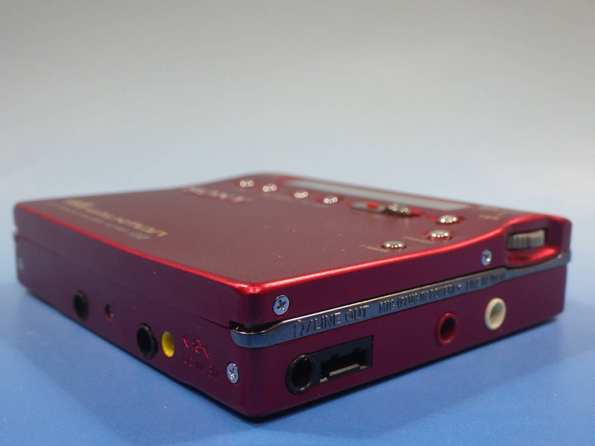 SONY MDプレーヤー レッド MZ-R900 動作未確認 ジャンク MZ-R900 MDウォークマン本体のみ 赤 レッド MDプレーヤー SONY