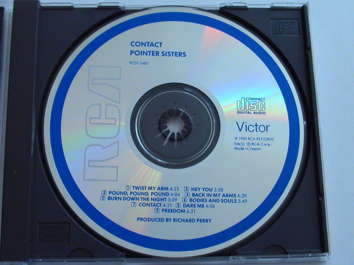 【JAPAN EXPORT】POINTER SISTERS / CONTACT PCD-15487 1A1 57 国内プレス逆輸入盤_画像3