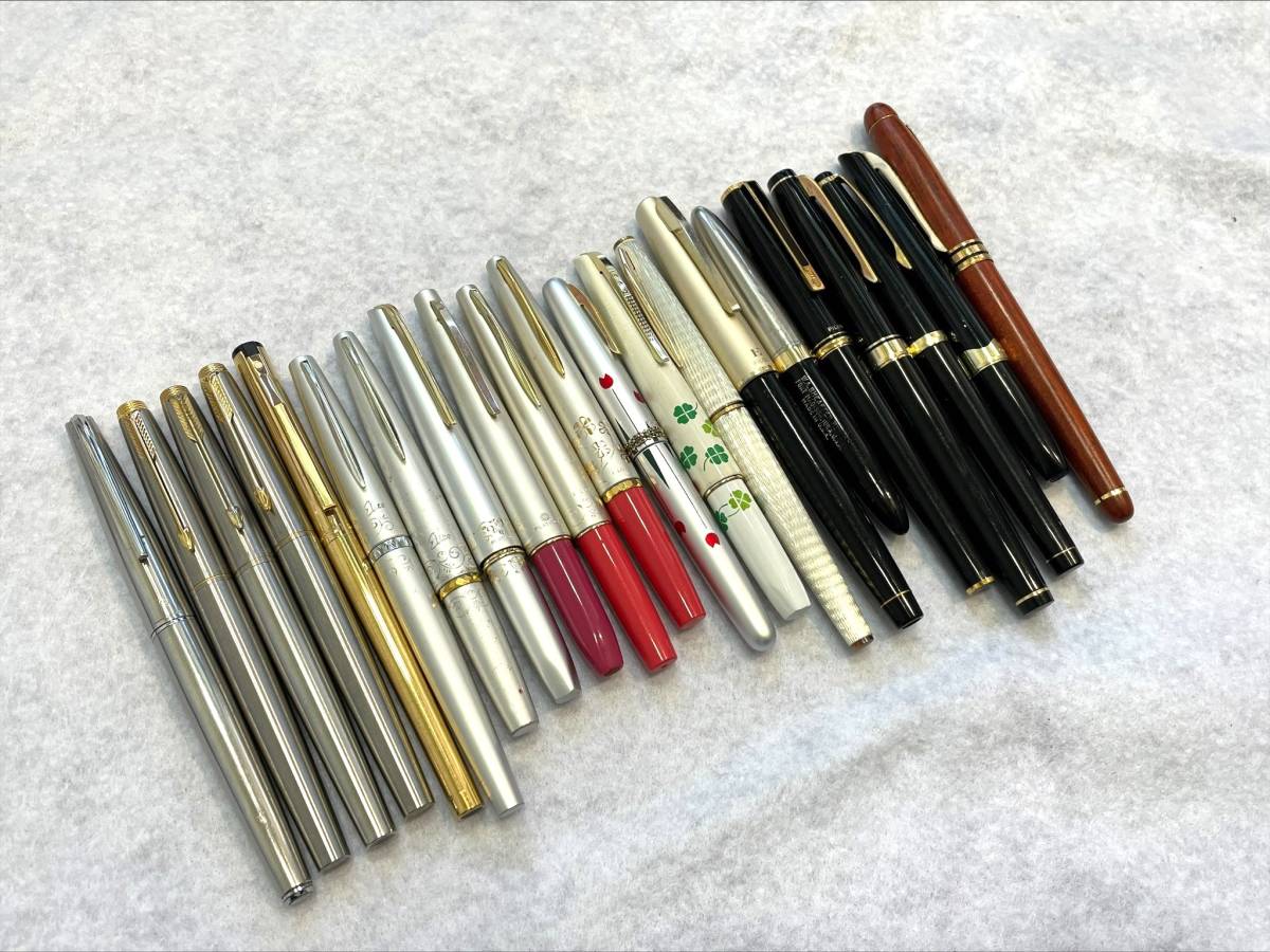 #48 万年筆 21本まとめ PILOT/PARKER/SHEAFFER/PLATINUM/他_画像1