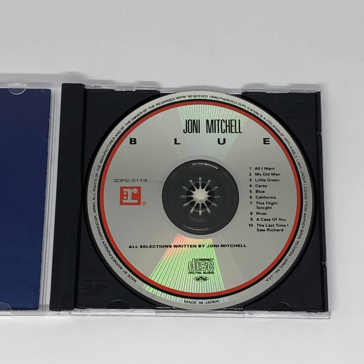 日本盤 中古CD ジョニ・ミッチェル ブルー Joni Mitchell Blue 20P2-2119 破れあり_画像2