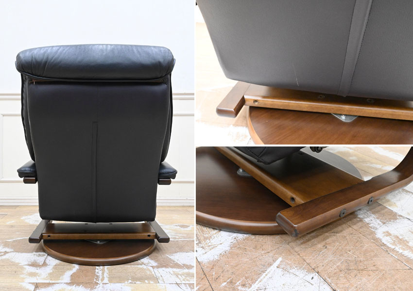 FL16 high class furniture Manufacturers Fuji fani Cheer original leather reclining sofa personal chair ottoman attaching 