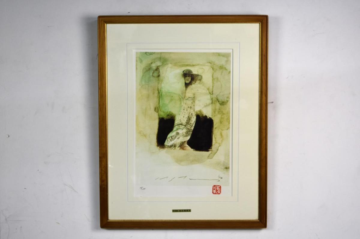 【池田満寿夫「少女」】 リトグラフ 76/280 1977年 絵画