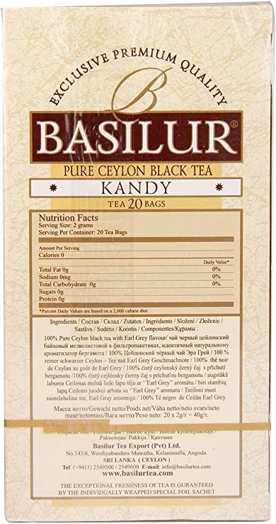 半額【送料220円～】バシラーティー BASILUR TEA 紅茶 キャンディ 50g （20袋入り）_画像5