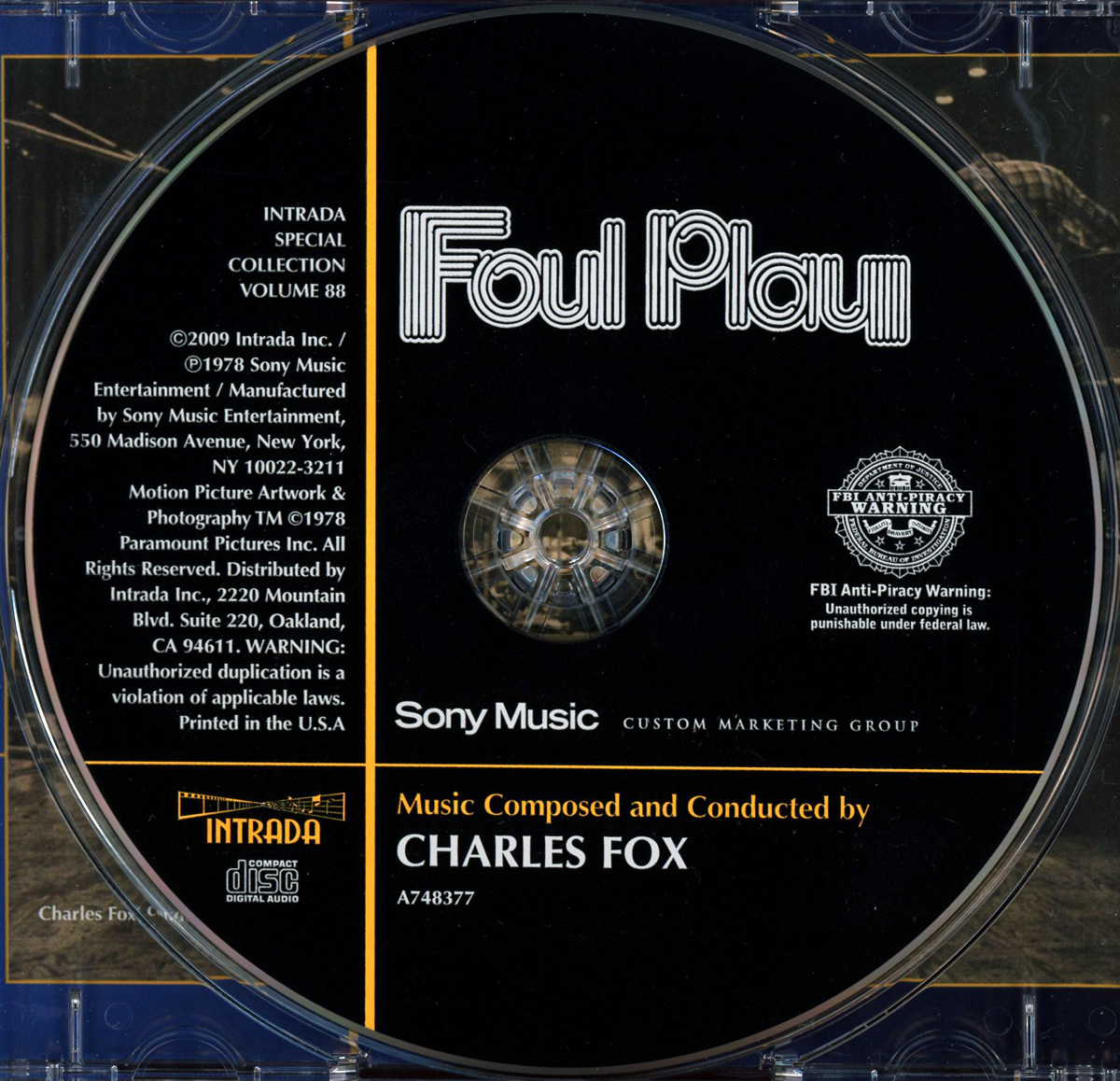 CD/OST ファール・プレイ/CHARLES FOX/GOLDIE HAWN/BARRY MANILOW/FOUL PLAY/チャールズ・フォックス/バリー・マニロウ_画像2