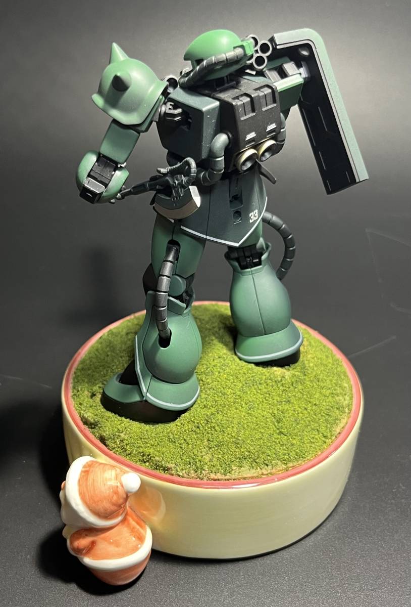 ★1円スタート★　HG　ZAKUⅡ　【塗装済完成品】　ディスプレイ台付　UC No.241_画像6