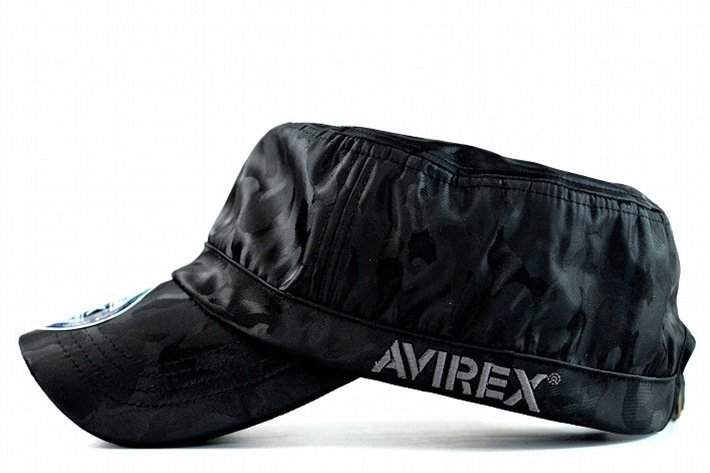 AVIREX 限定 ブラックシリーズ アビレックス 帽子 キャップ ワークキャップ メンズ 14587800-80 ブラック 新品 1円 スタート_画像5