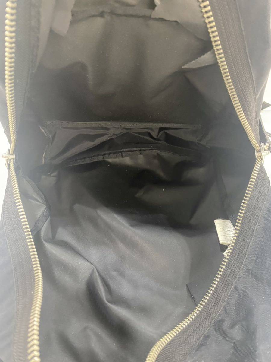 R3F039* genuine article * Mark Jacobs MARC JACOBS Biker nylon black color Logo rucksack daypack backpack 