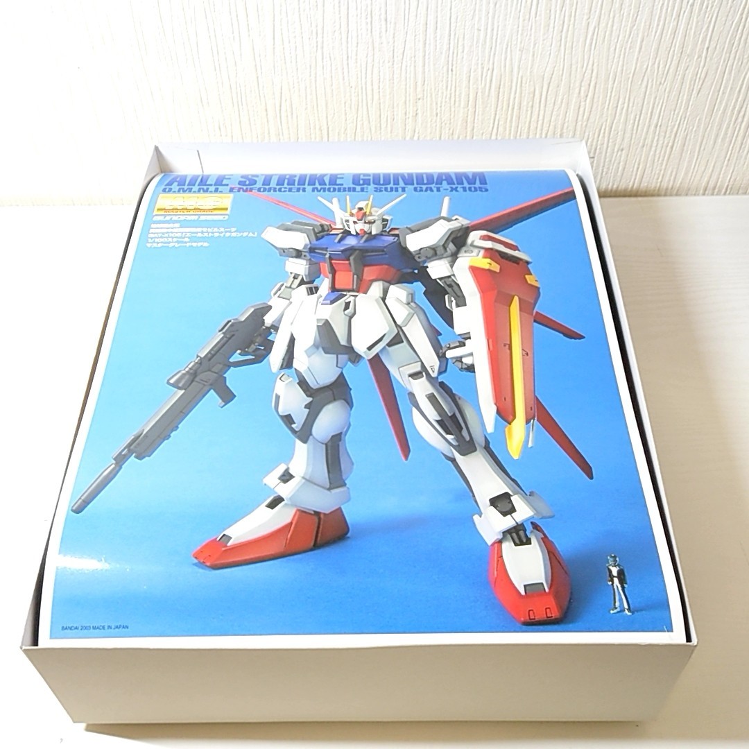 ゼ9【100】1円～ 未組立 バンダイ ガンプラ MG 1/100 エールストライクガンダム 機動戦士ガンダムSEED_画像2