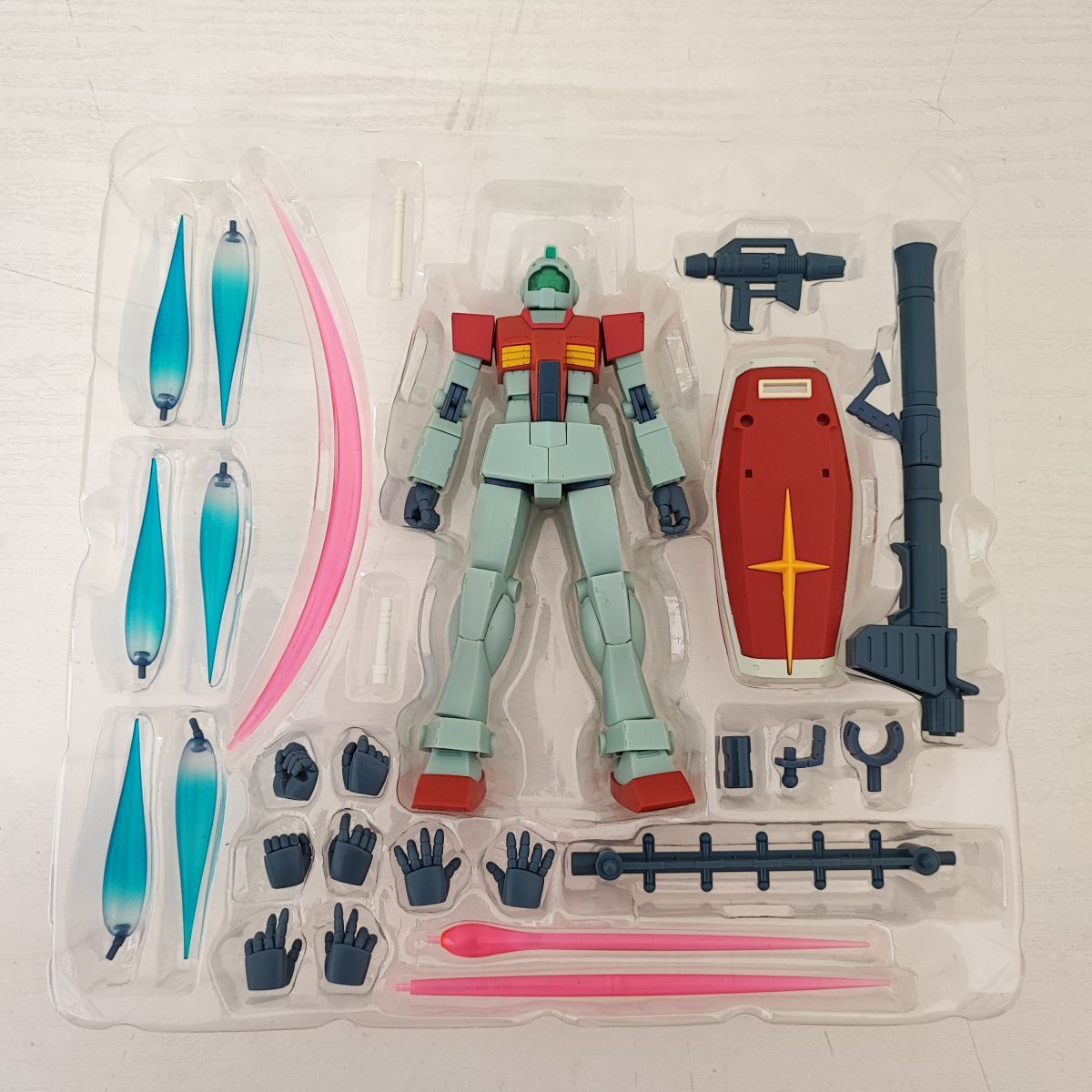 gh27【60】1円～ バンダイ ROBOT魂 RGM-79 ジム ver. A.N.I.M.E. 機動戦士ガンダム_画像3