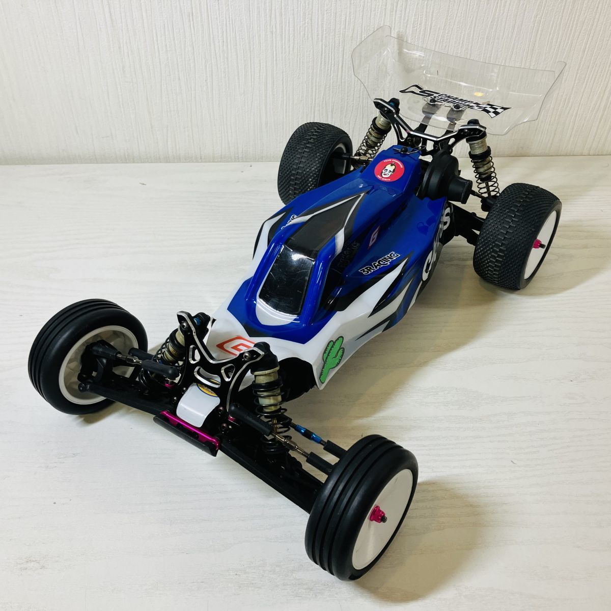 系1【100】1円～ 3RACING CACTUS カクタス 1/10 RC 電動ラジコン 受信機 フタバ R203GF 他まとめ 完成品 ジャンク_画像1