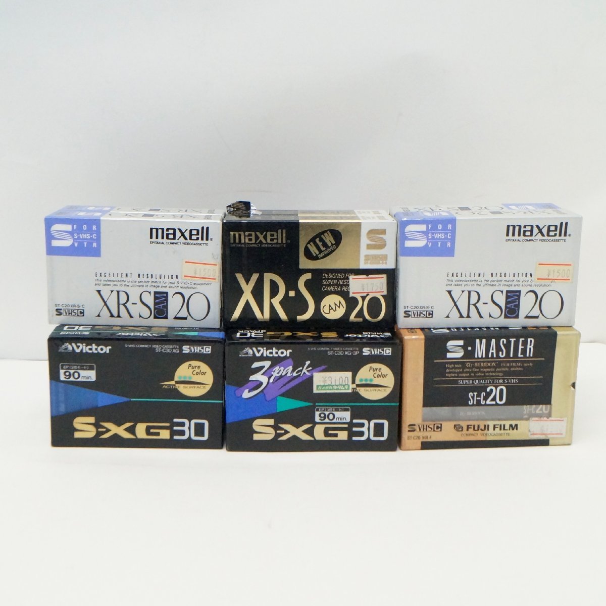 未開封 ビクター Victor マクセル maxell カセットテープ 富士フィルム S-XG まとめ売り VHS