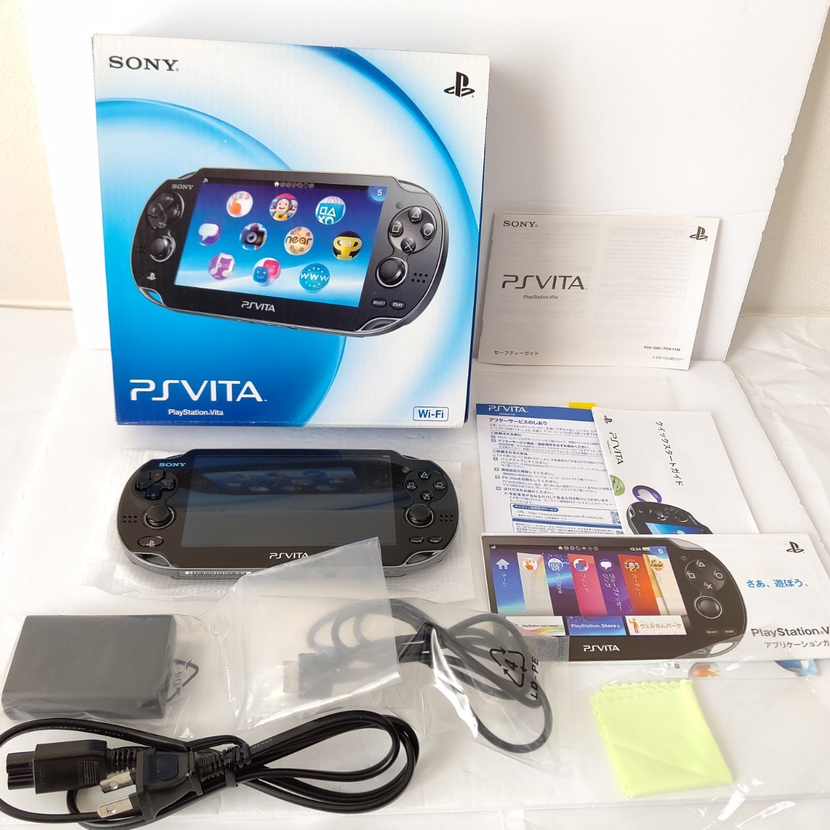最新 SONY PSVITA PCH-1000 CrystalBLACK 極美品 PS Vita本体 - www