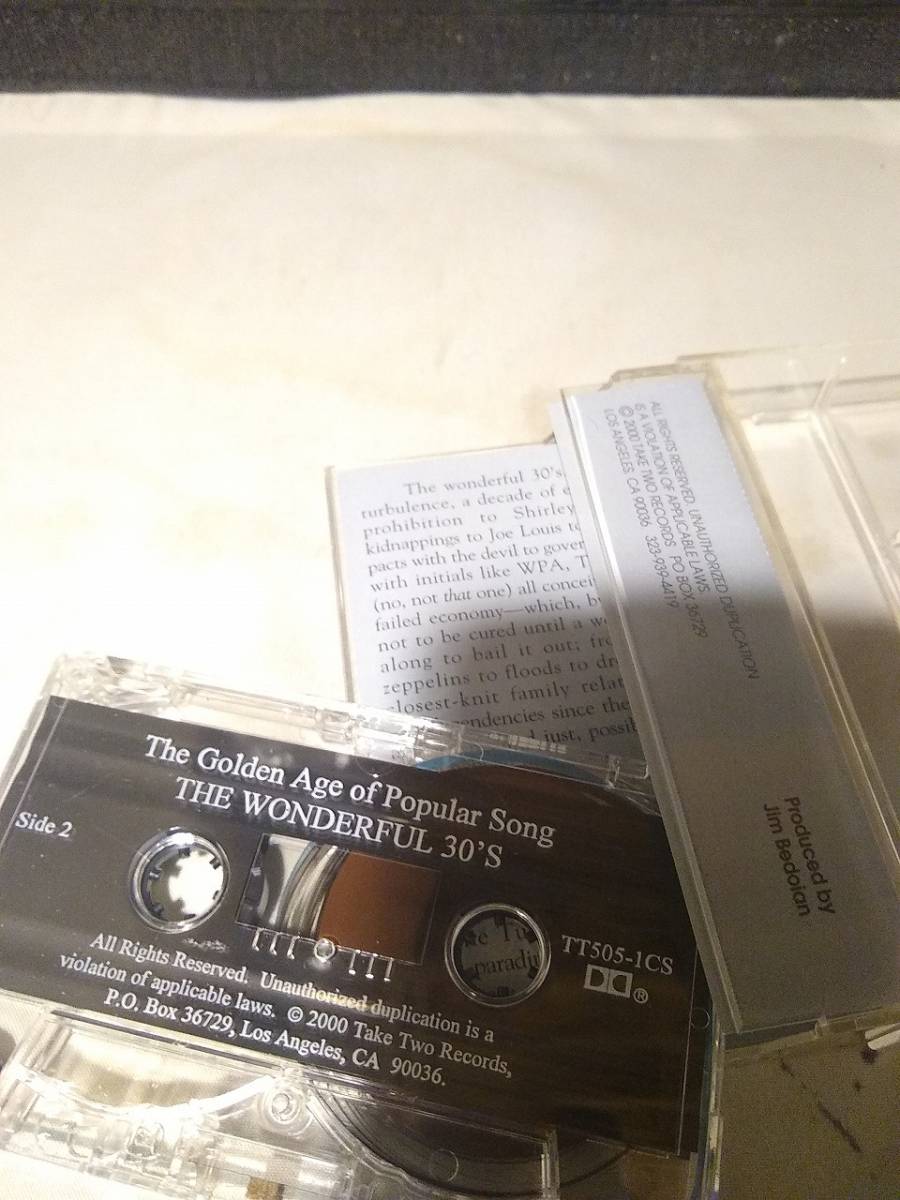 C5974　カセットテープ　The Golden Age of Popular Song　30’s_画像2