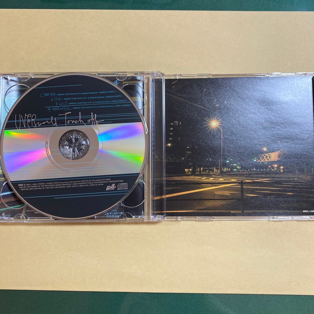 初回生産限定盤 （取） UVERworld 2CD/Touch off 19/2/27発売 オリコン加盟店
