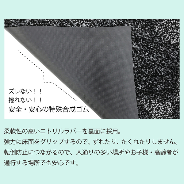 玄関マット ドアマット 抗菌 吸水 抗菌剤 細菌増殖抑制 滑り止め 病院 診療所 歯医者 眼医者 眼科 歯科 耳鼻科 老人ホーム 介護施設 防炎_画像4