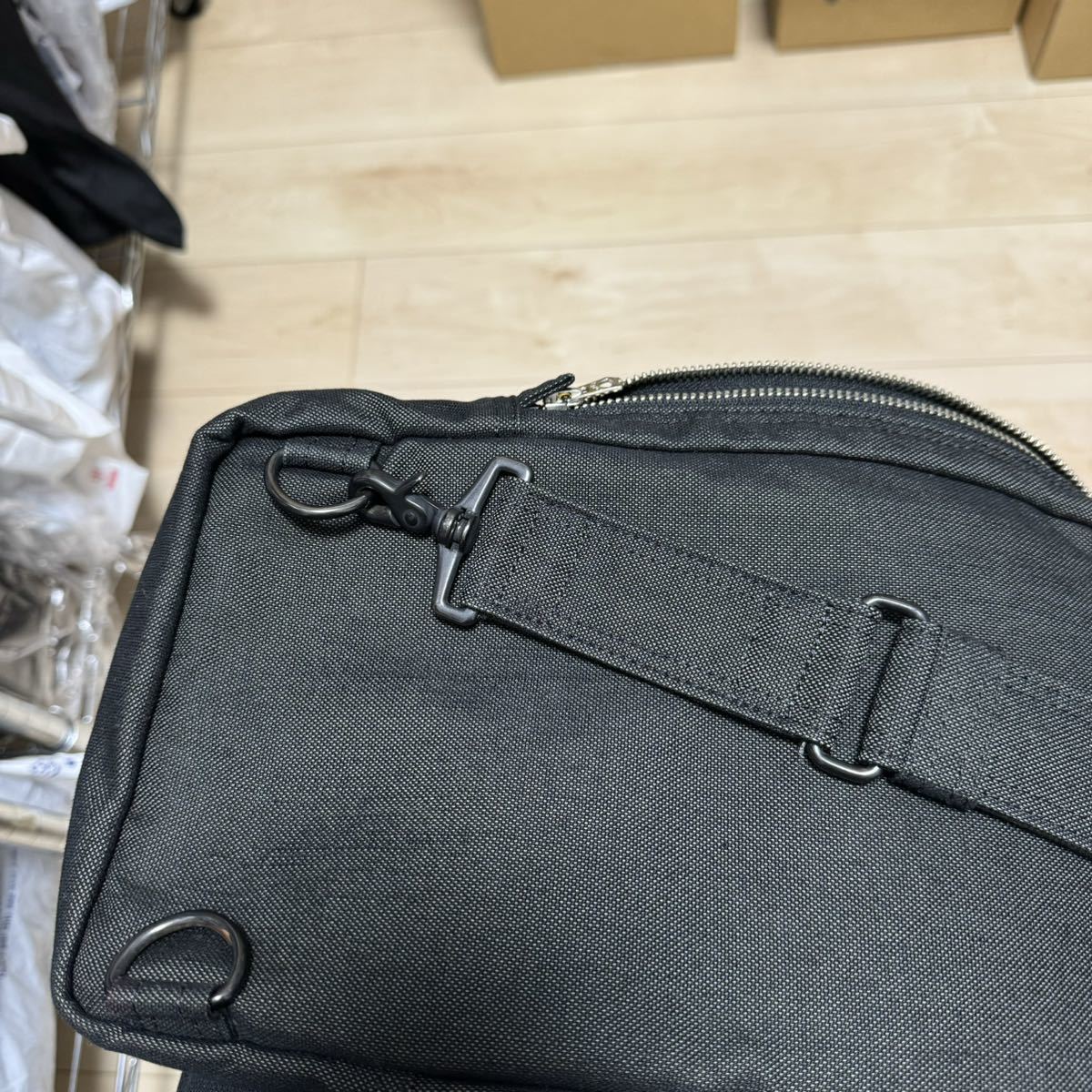 【新品同様】定価33,000円 PORTER ポーター スモーキー SMOKY ボディバッグ 592-07531 ブラック　黒　ワンショルダー　ウエスト_画像7