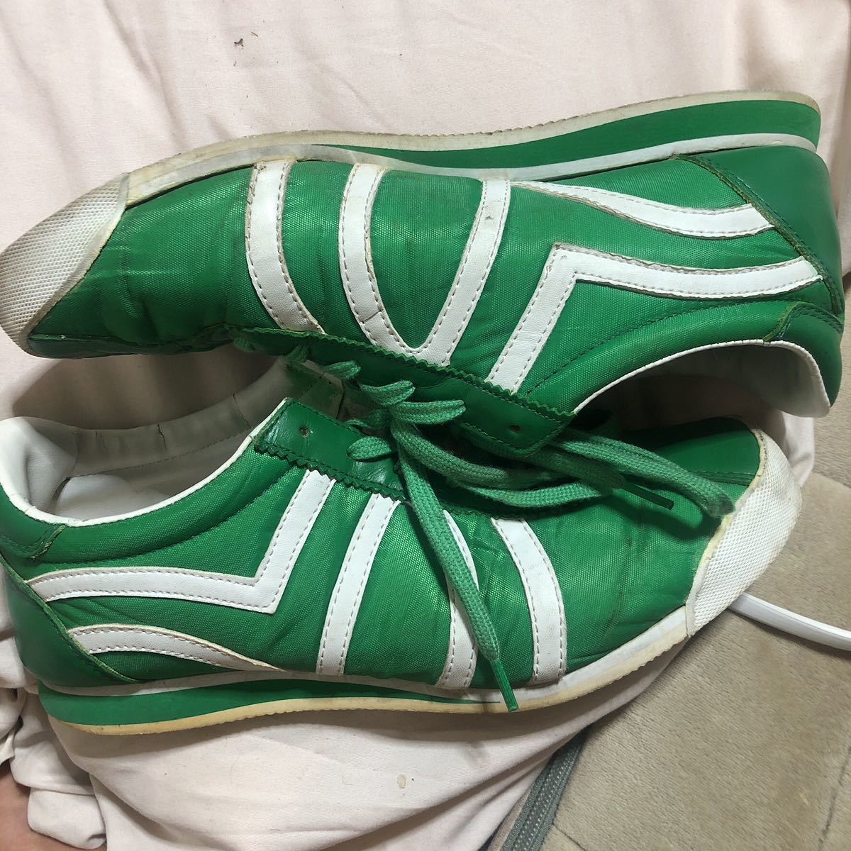 エヴィス　EVISU スニーカー　緑　サイズ26~26.5センチ evisu 靴_画像3