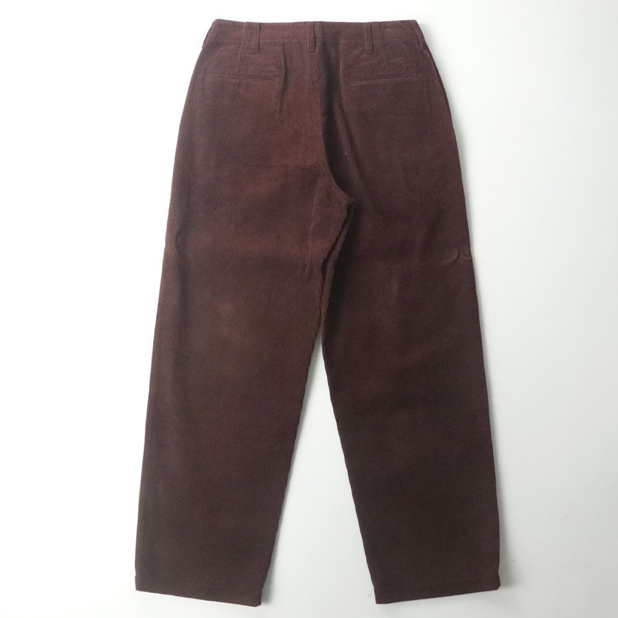 新品タグ付き 日本製 UNUSED アンユーズド UW0706 Corduroy pants コーデュロイワイドパンツ ボルドー 2 JP:M 【定価￥29,000-】_画像4