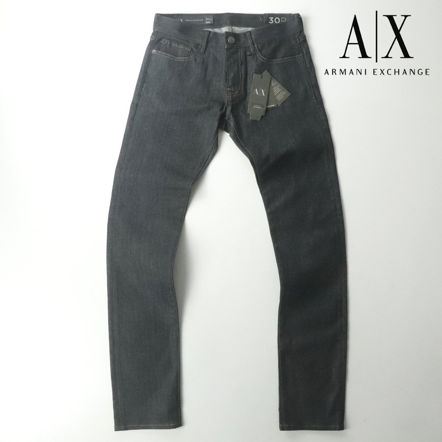 新品タグ付き ジョルジオ・アルマーニ A/X ARMANI EXCHANGE SKINNY JAMBE ETROIT スキニー デニムパンツ インディゴ W:30 JP:M ジーンズ_画像1