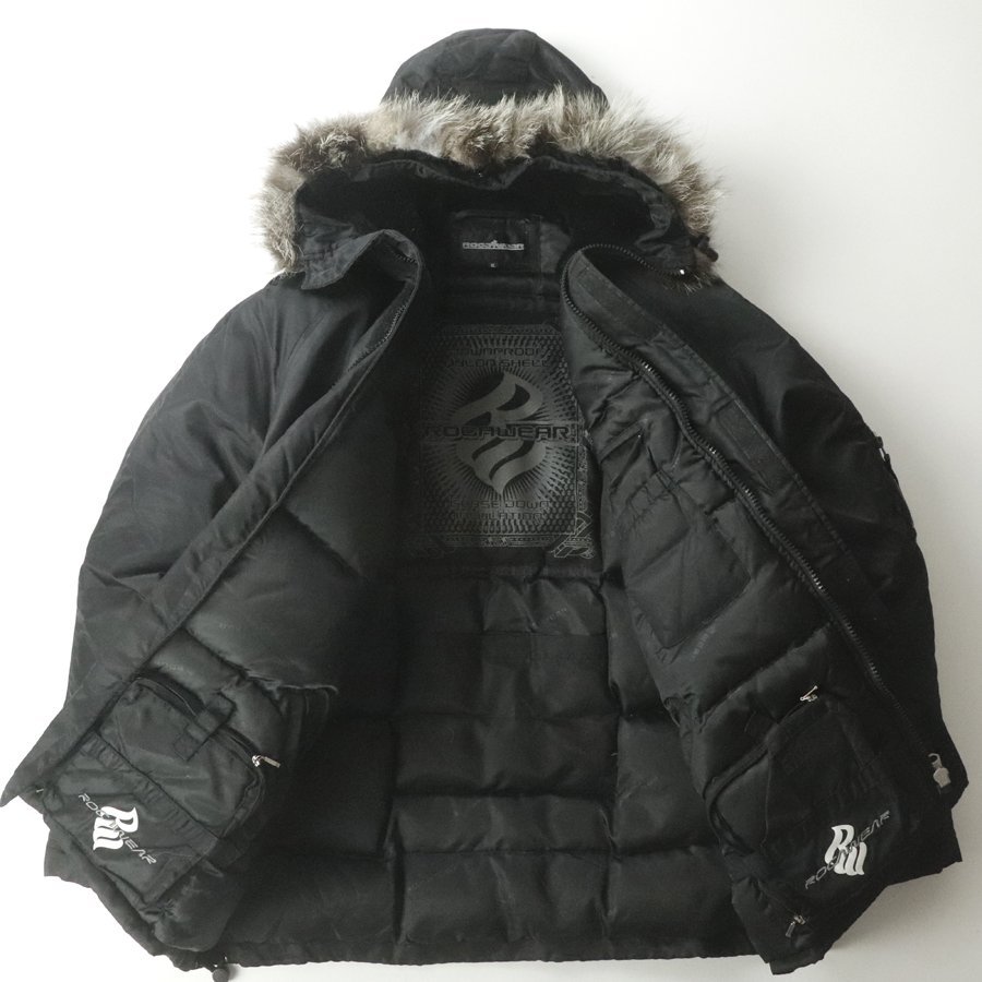 ビッグシルエット!】ROCAWEAR ロカウェア コヨーテファー 肉厚 ダウン ビッグシルエット!】ROCAWEAR ロカウェア コヨーテファー 肉厚 ダウン
