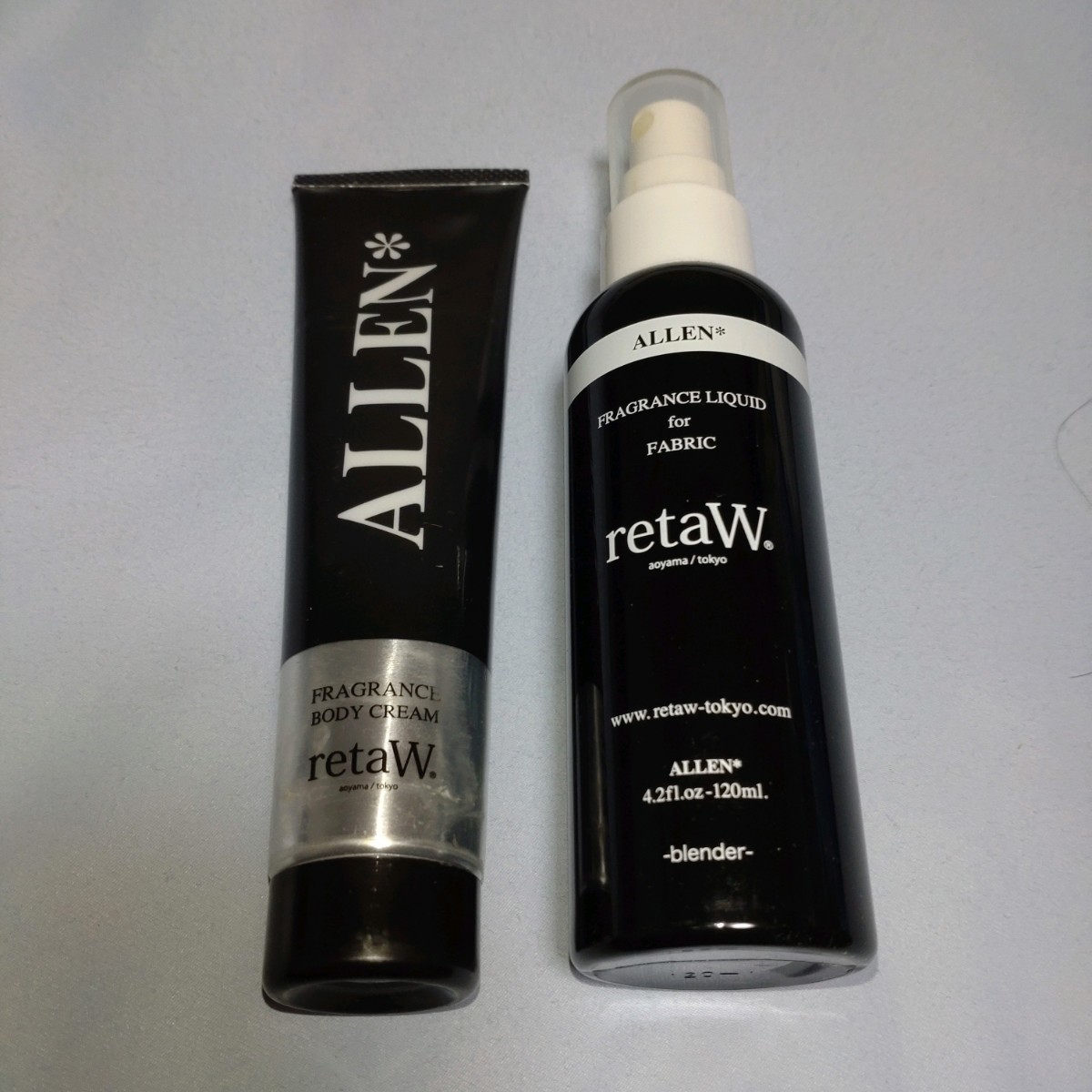【中古】retaW ALLEN body cream + fabric spray 2点セット ボディクリーム ファブリックミスト スプレー 香水 フレグランス _画像1