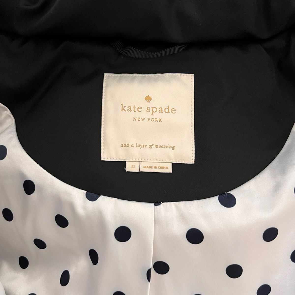 kate spade ケイトスペード ダウンジャケット コート ブラック kate spade ケイトスペード ダウンジャケット コート ブラック