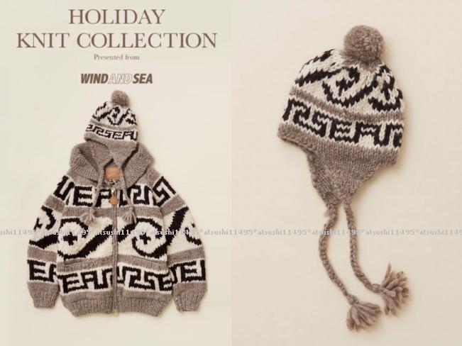 22AW WIND AND SEA ウィンダンシー HOLIDAY KNIT COLLECTION カウチンキャップ 耳当てニットキャップ