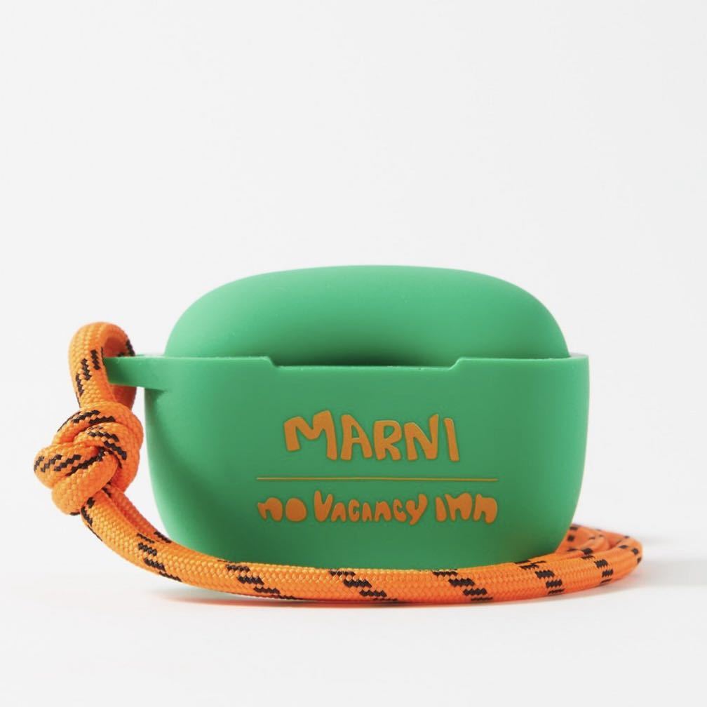 新品 MARNI マルニ × No Vacancy Inn AirPods PRO エアポッズプロ ストラップ付きケース グリーン 箱付き AirPodsケース_画像4