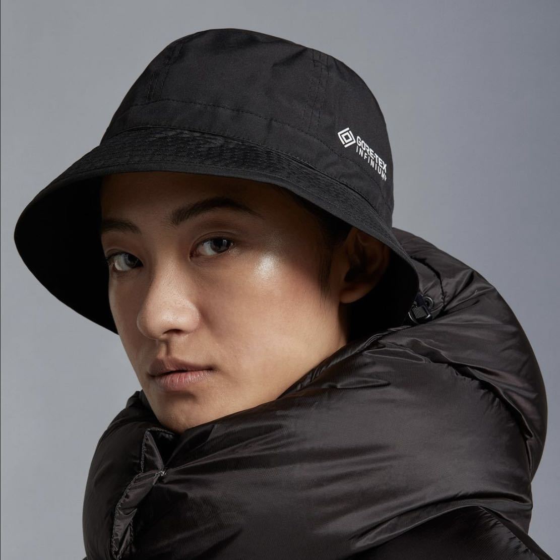 新品 MONCLER モンクレール GENIUS ジーニアスHYKE ハイク BUCKETバケットハットGORE-TEX INFINIUM ゴアテックス ハット CAP 帽子の画像2