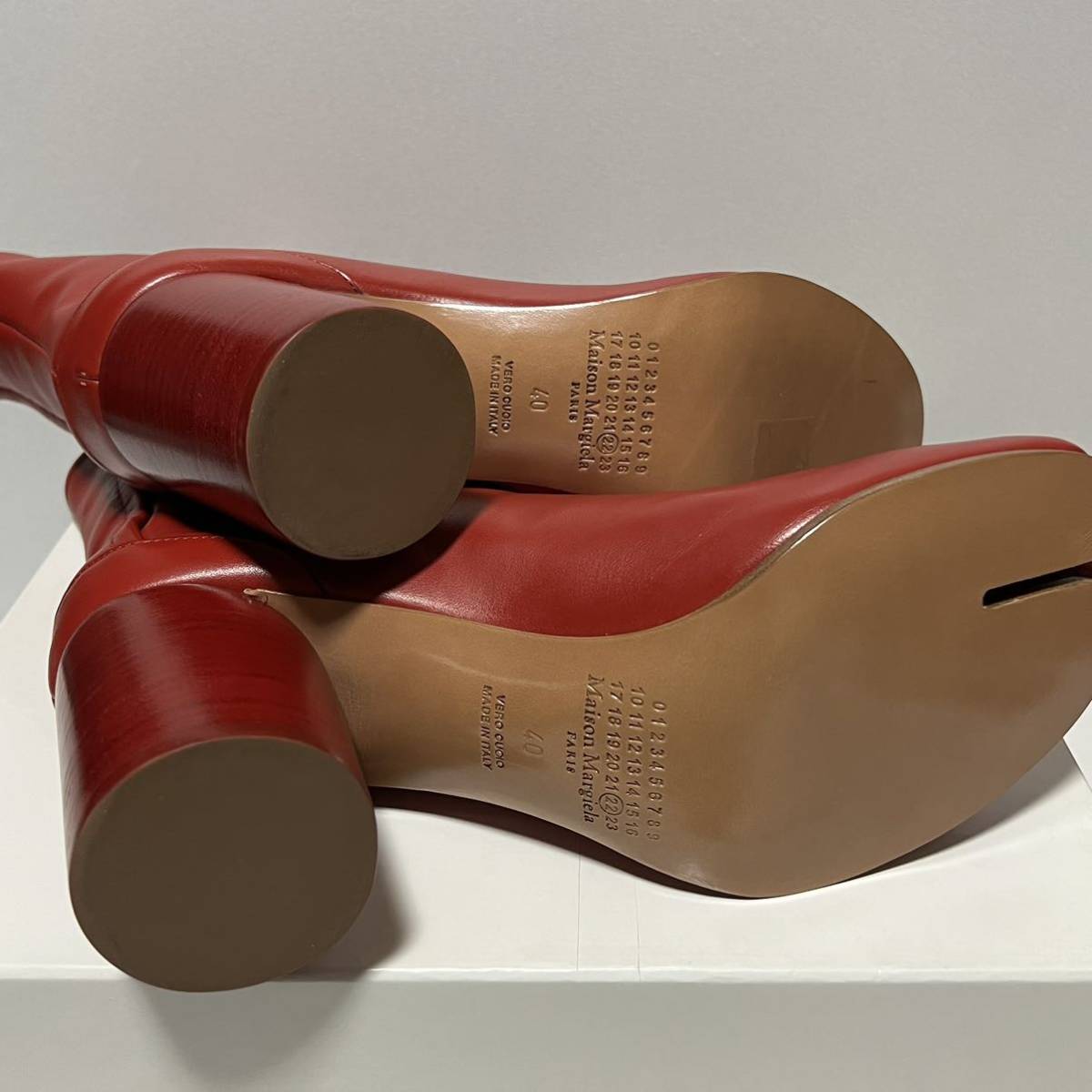 新品 Maison Margiela メゾンマルジェラ Tabi タビ 足袋 レザー 新品 Maison Margiela メゾンマルジェラ Tabi タビ 足袋 レザー