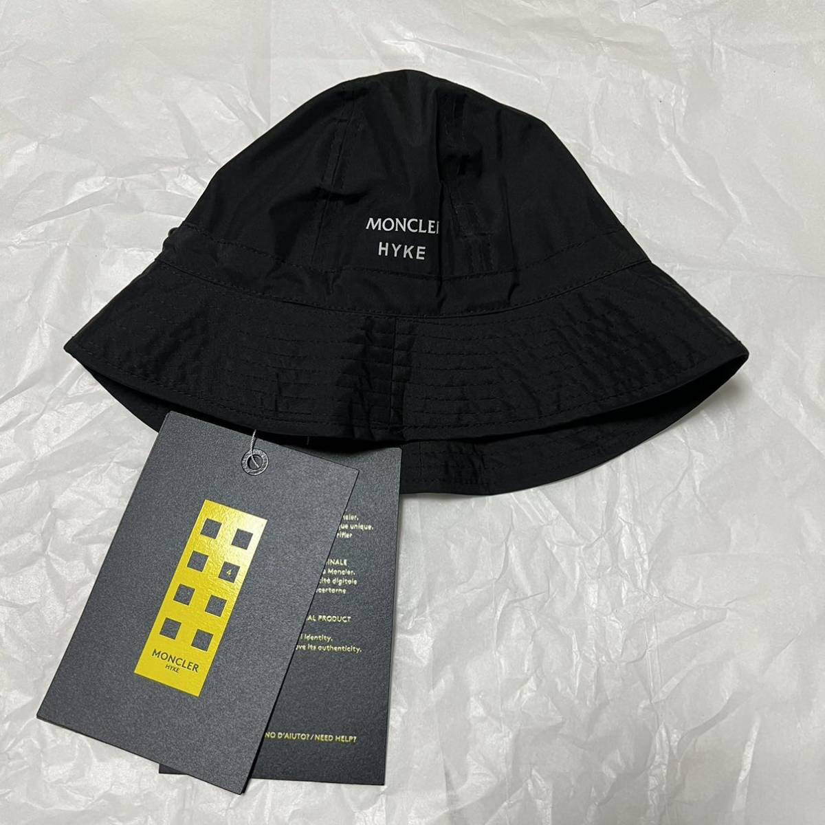 新品 MONCLER モンクレール GENIUS ジーニアスHYKE ハイク BUCKETバケットハットGORE-TEX INFINIUM  ゴアテックス ハット CAP 帽子