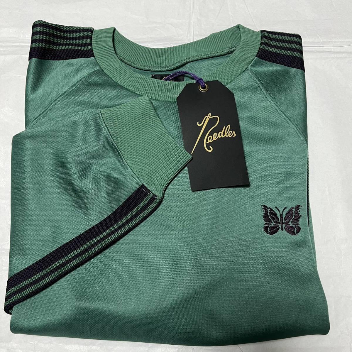 新品 NEEDLES ニードルズ P Smooth Track CrewNeck Shirt 新品 NEEDLES ニードルズ P Smooth Track CrewNeck Shirt